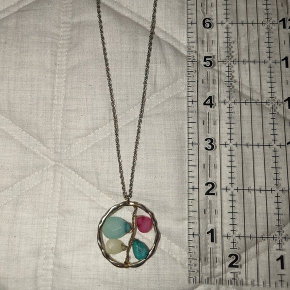 Multi gemstone necklace - Picture 3 of 5